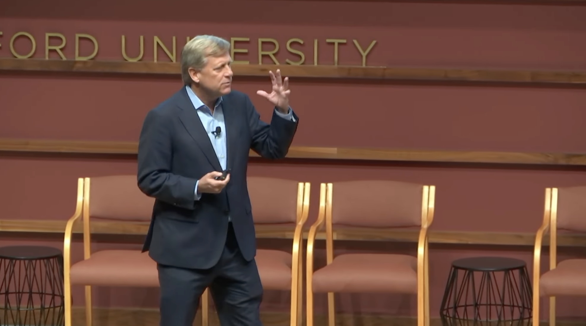 Michael McFaul speaking on stage